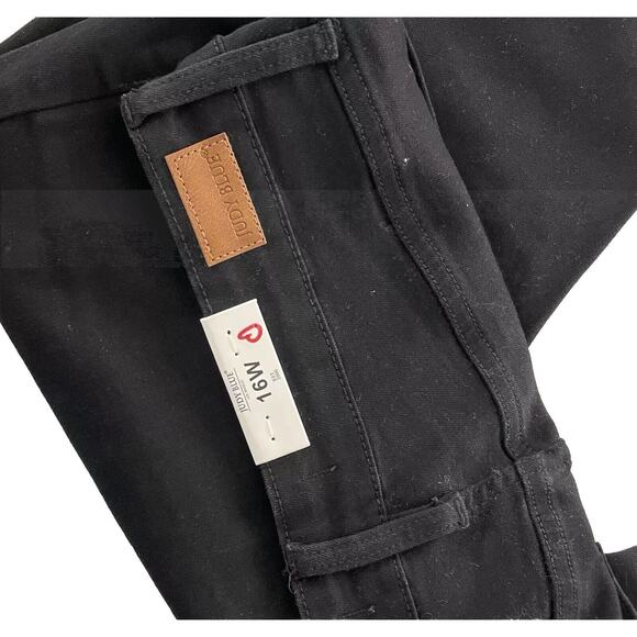 NEW Judy Blue Women’s Plus Jeans Pants 16W Black Stretch Mid Rise Skinny Fit - Picture 6 of 9